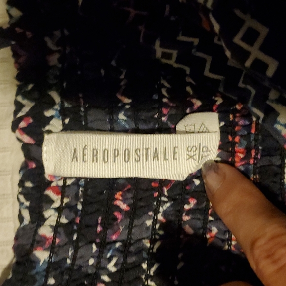 Brand: Aeropostale Size: XS Colour: Blue, white, pink pattern - Picture 2 of 2